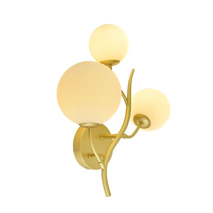 Brilagi - Φωτιστικό τοίχου LED MISTEL 3xG9/3W/230V χρυσό/λευκό