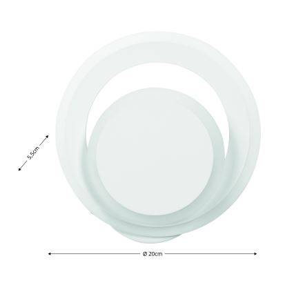 Brilagi - Φωτιστικό τοίχου LED MODERN MINI LED/22W/230V 3000/4000/6000K