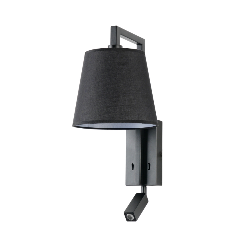 Brilagi - Φωτιστικό τοίχου LED RAYA 1xE14/40W/230V + LED/3W μαύρο