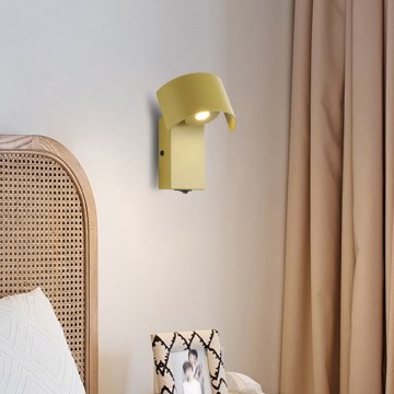 Brilagi - Φωτιστικό τοίχου LED VASTO LED/3W/230V κίτρινο