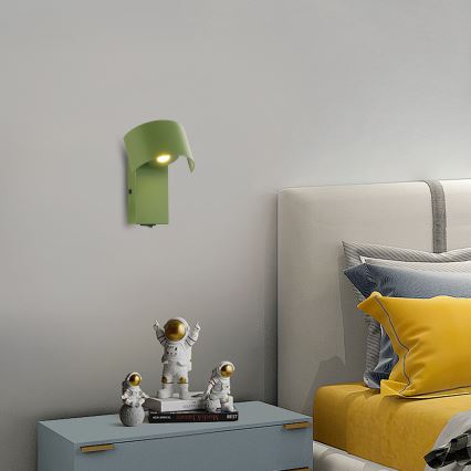Brilagi - Φωτιστικό τοίχου LED VASTO LED/3W/230V πράσινο