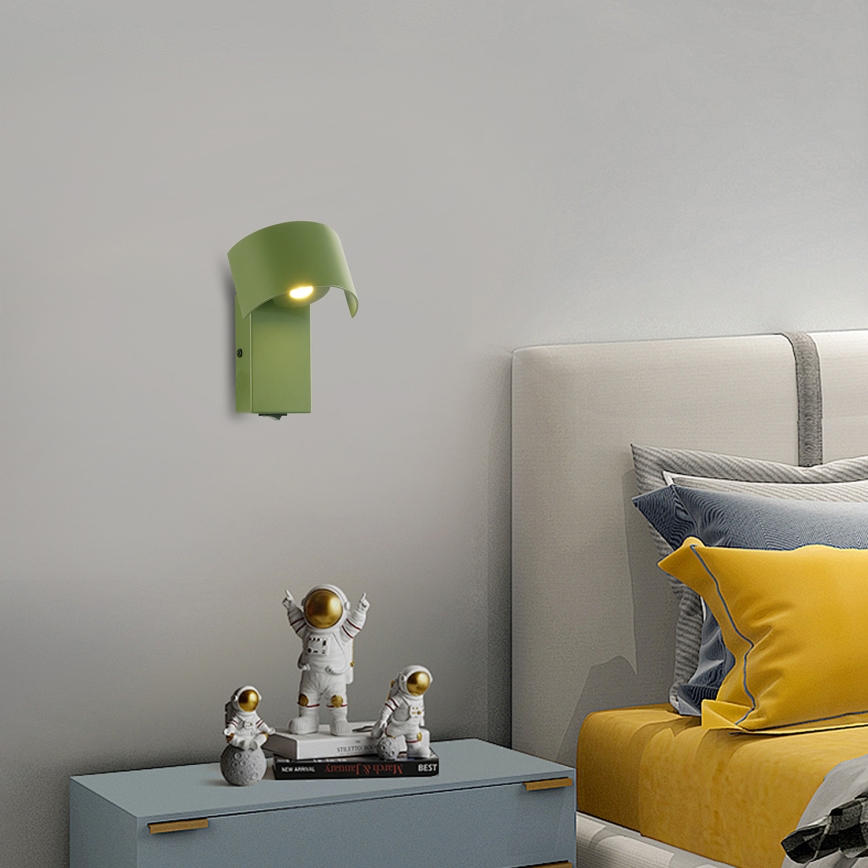 Brilagi - Φωτιστικό τοίχου LED VASTO LED/3W/230V πράσινο