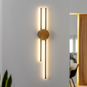 Brilagi - Φωτιστικό τοίχου LED WOODY COLLINE LED/15W/230V 80 cm δρυς