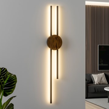 Brilagi - Φωτιστικό τοίχου LED WOODY COLLINE LED/15W/230V 80 cm δρυς