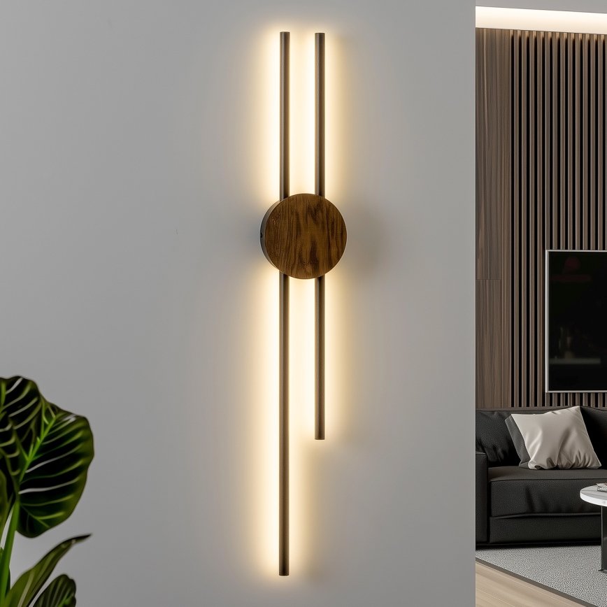 Brilagi - Φωτιστικό τοίχου LED WOODY COLLINE LED/15W/230V 80 cm δρυς
