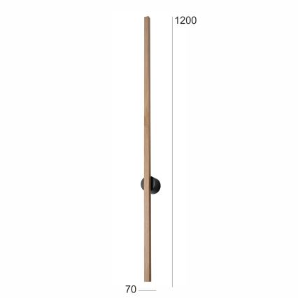 Brilagi - Φωτιστικό τοίχου LED WOODY LINE LED/12W/230V 120 cm δρυς