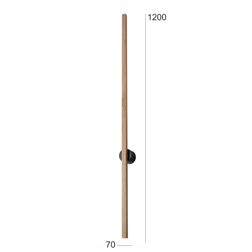 Brilagi - Φωτιστικό τοίχου LED WOODY LINE LED/12W/230V 120 cm δρυς