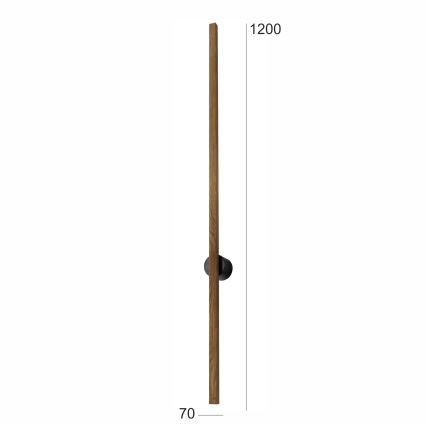 Brilagi - Φωτιστικό τοίχου LED WOODY LINE LED/12W/230V 120 cm δρυς