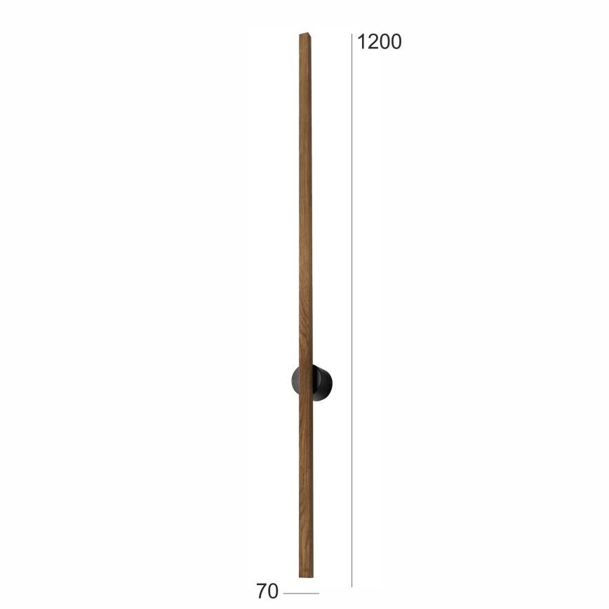 Brilagi - Φωτιστικό τοίχου LED WOODY LINE LED/12W/230V 120 cm δρυς