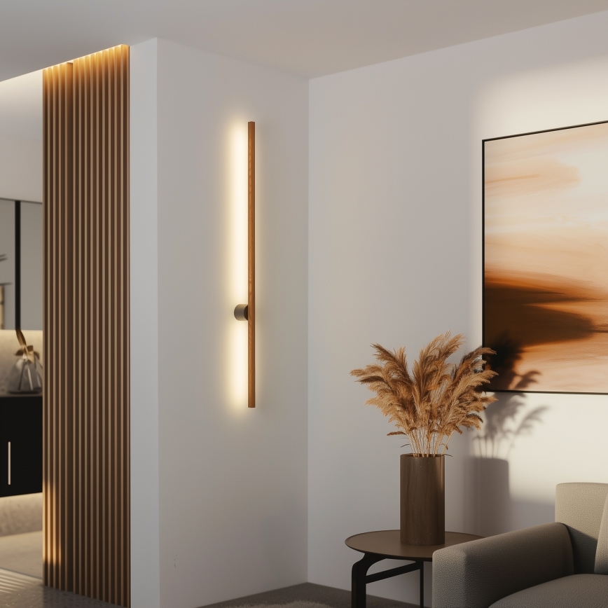 Brilagi - Φωτιστικό τοίχου LED WOODY LINE LED/12W/230V 120 cm δρυς κερασιά