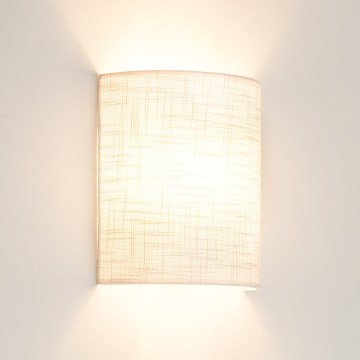 Brilagi - Φωτιστικό τοίχου SEMI 1xE27/15W/230V ανοιχτό γκρι