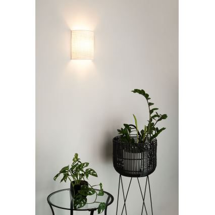 Brilagi - Φωτιστικό τοίχου SEMI 1xE27/15W/230V ανοιχτό γκρι