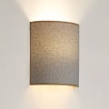 Brilagi - Φωτιστικό τοίχου SEMI 1xE27/15W/230V ανοιχτό γκρι