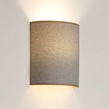 Brilagi - Φωτιστικό τοίχου SEMI 1xE27/15W/230V ανοιχτό γκρι