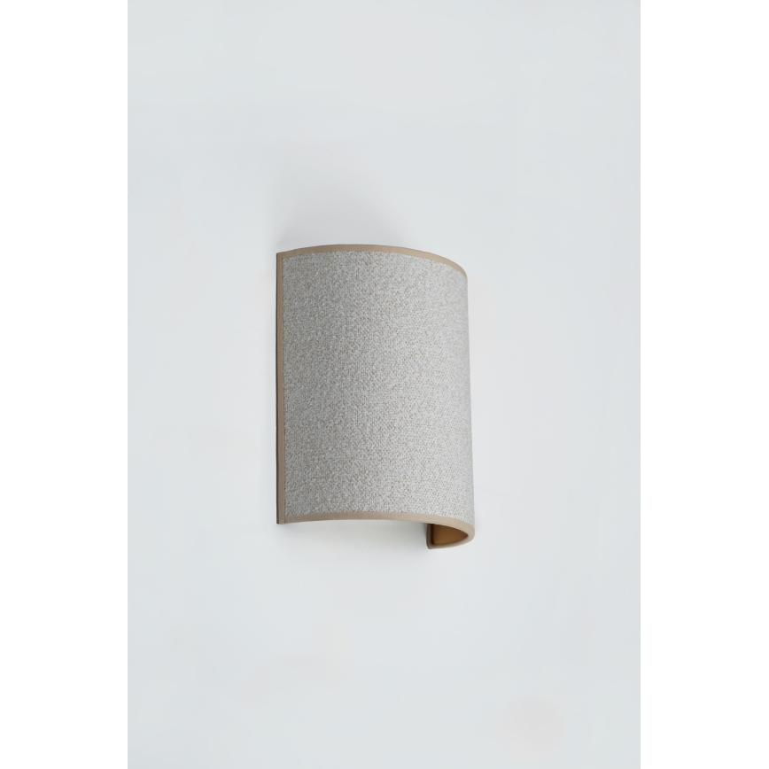Brilagi - Φωτιστικό τοίχου SEMI 1xE27/15W/230V ανοιχτό γκρι