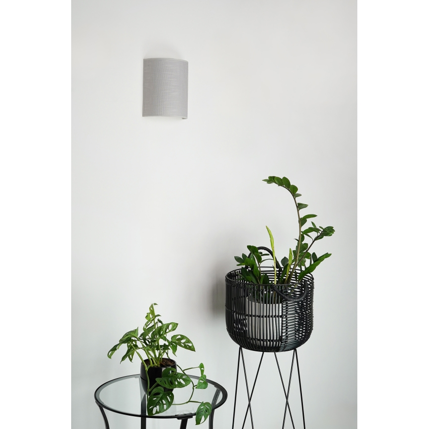 Brilagi - Φωτιστικό τοίχου SEMI 1xE27/15W/230V γκρι