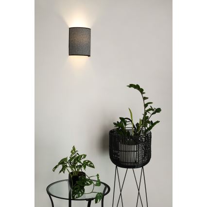 Brilagi - Φωτιστικό τοίχου SEMI 1xE27/15W/230V γκρι