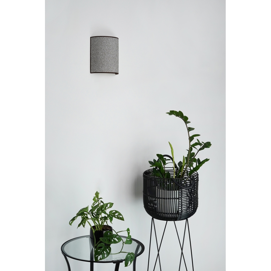 Brilagi - Φωτιστικό τοίχου SEMI 1xE27/15W/230V γκρι