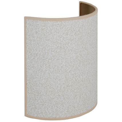 Brilagi - Φωτιστικό τοίχου SEMI 1xE27/15W/230V διάμετρος 20 cm ανοιχτό γκρι