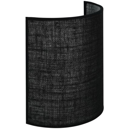 Brilagi - Φωτιστικό τοίχου SEMI 1xE27/15W/230V διάμετρος 20 cm μαύρο