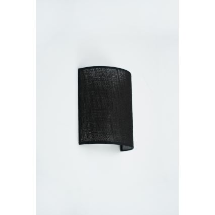 Brilagi - Φωτιστικό τοίχου SEMI 1xE27/15W/230V διάμετρος 20 cm μαύρο