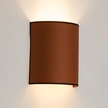 Brilagi - Φωτιστικό τοίχου SEMI 1xE27/15W/230V καφέ