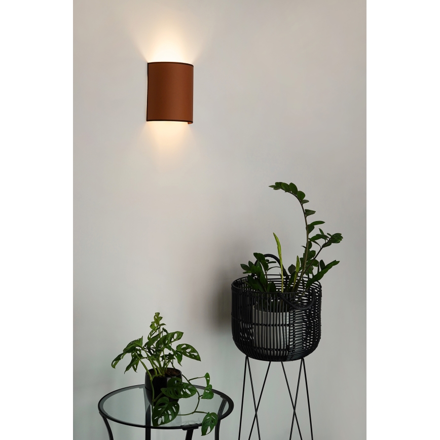 Brilagi - Φωτιστικό τοίχου SEMI 1xE27/15W/230V καφέ