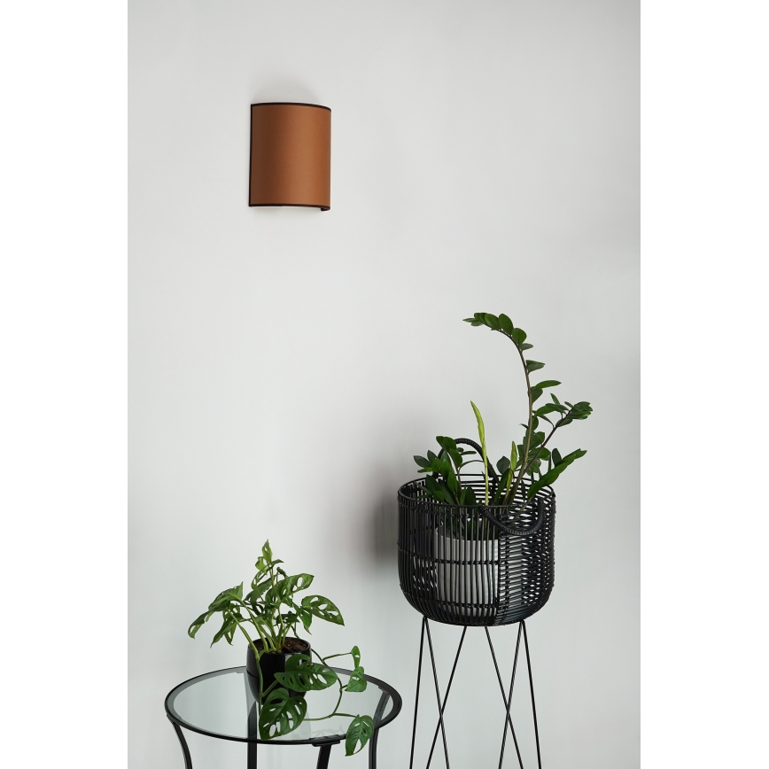 Brilagi - Φωτιστικό τοίχου SEMI 1xE27/15W/230V καφέ