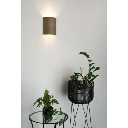 Brilagi - Φωτιστικό τοίχου SEMI 1xE27/15W/230V καφέ