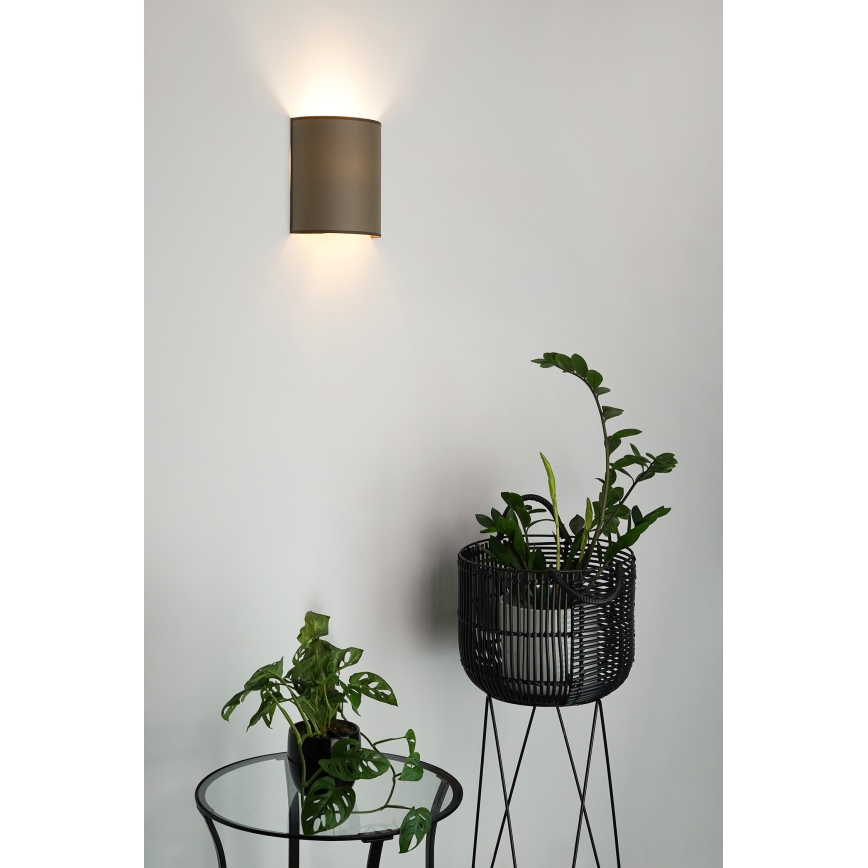 Brilagi - Φωτιστικό τοίχου SEMI 1xE27/15W/230V καφέ
