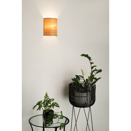Brilagi - Φωτιστικό τοίχου SEMI 1xE27/15W/230V καφέ