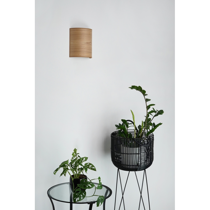 Brilagi - Φωτιστικό τοίχου SEMI 1xE27/15W/230V καφέ