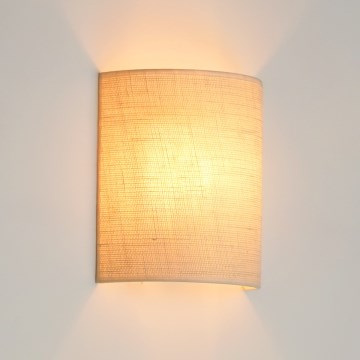 Brilagi - Φωτιστικό τοίχου SEMI 1xE27/15W/230V κρεμ