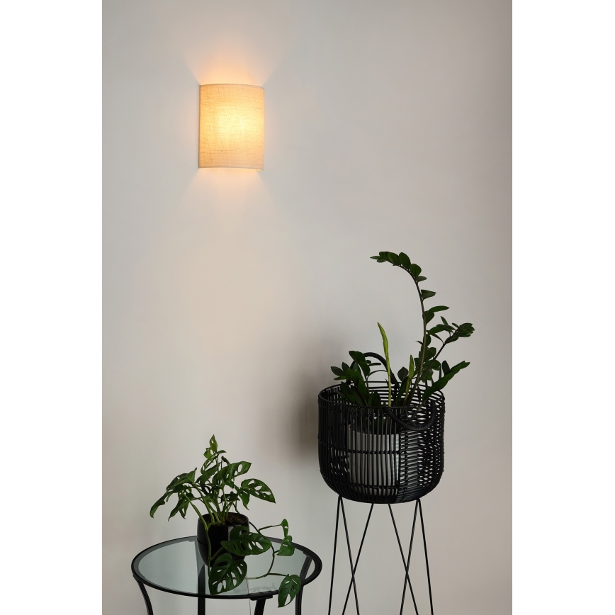 Brilagi - Φωτιστικό τοίχου SEMI 1xE27/15W/230V κρεμ
