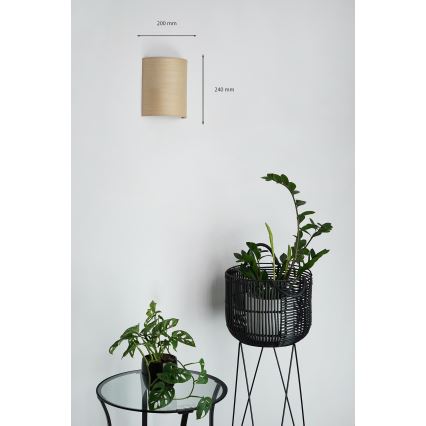 Brilagi - Φωτιστικό τοίχου SEMI 1xE27/15W/230V μπεζ