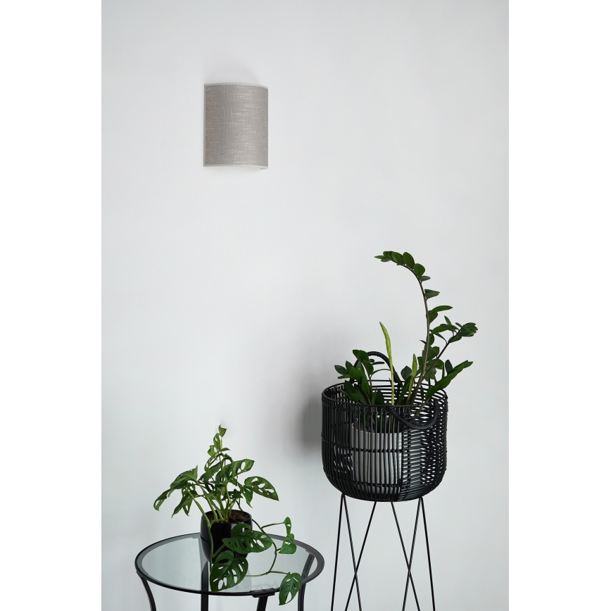Brilagi - Φωτιστικό τοίχου SEMI 1xE27/15W/230V σκούρο