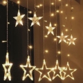 Brilagi - Χριστουγεννιάτικα λαμπάκια κουρτίνα εξωτερικού χώρου LED 123xLED/3xAA/USB 3m IP44 ζεστό λευκό