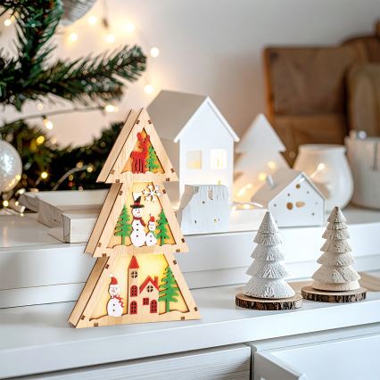 Brilagi - Χριστουγεννιάτικη LED διακόσμηση LED/2xAA δέντρο