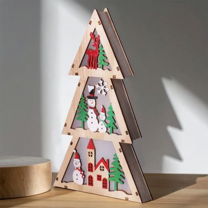 Brilagi - Χριστουγεννιάτικη LED διακόσμηση LED/2xAA δέντρο