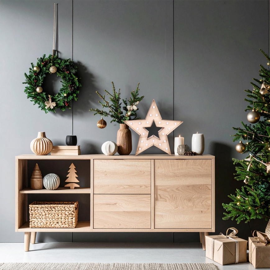 Brilagi - Χριστουγεννιάτικη διακόσμηση LED/2xAA 38x40 cm αστέρι