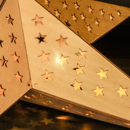 Brilagi - Χριστουγεννιάτικη διακόσμηση LED/2xAA 59x55 cm αστέρι