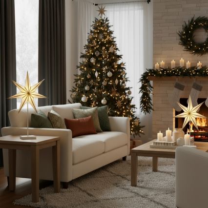 Brilagi - Χριστουγεννιάτικη διακόσμηση LED/3xAA 66x40 cm αστέρι