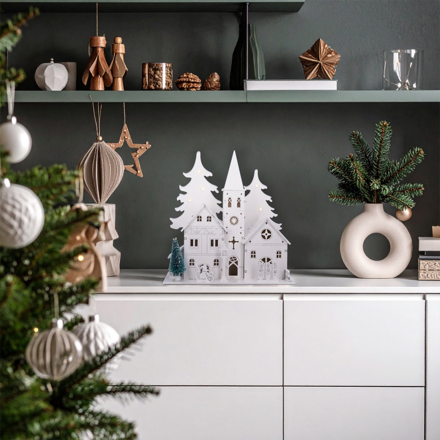 Brilagi - Χριστουγεννιάτικο LED διακοσμητικό LED/2xAA εκκλησάκι