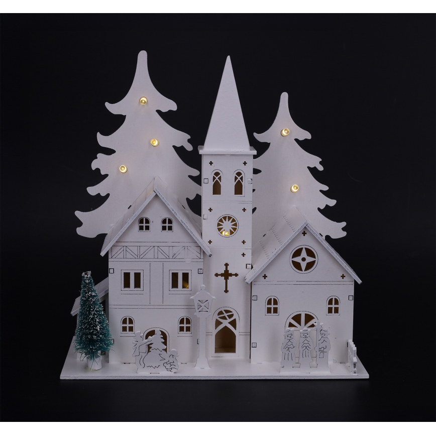 Brilagi - Χριστουγεννιάτικο LED διακοσμητικό LED/2xAA εκκλησάκι