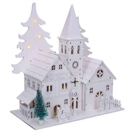 Brilagi - Χριστουγεννιάτικο LED διακοσμητικό LED/2xAA εκκλησάκι