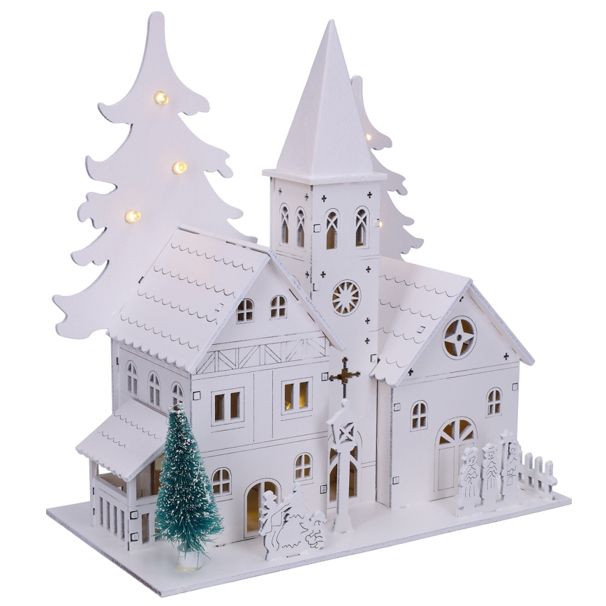 Brilagi - Χριστουγεννιάτικο LED διακοσμητικό LED/2xAA εκκλησάκι