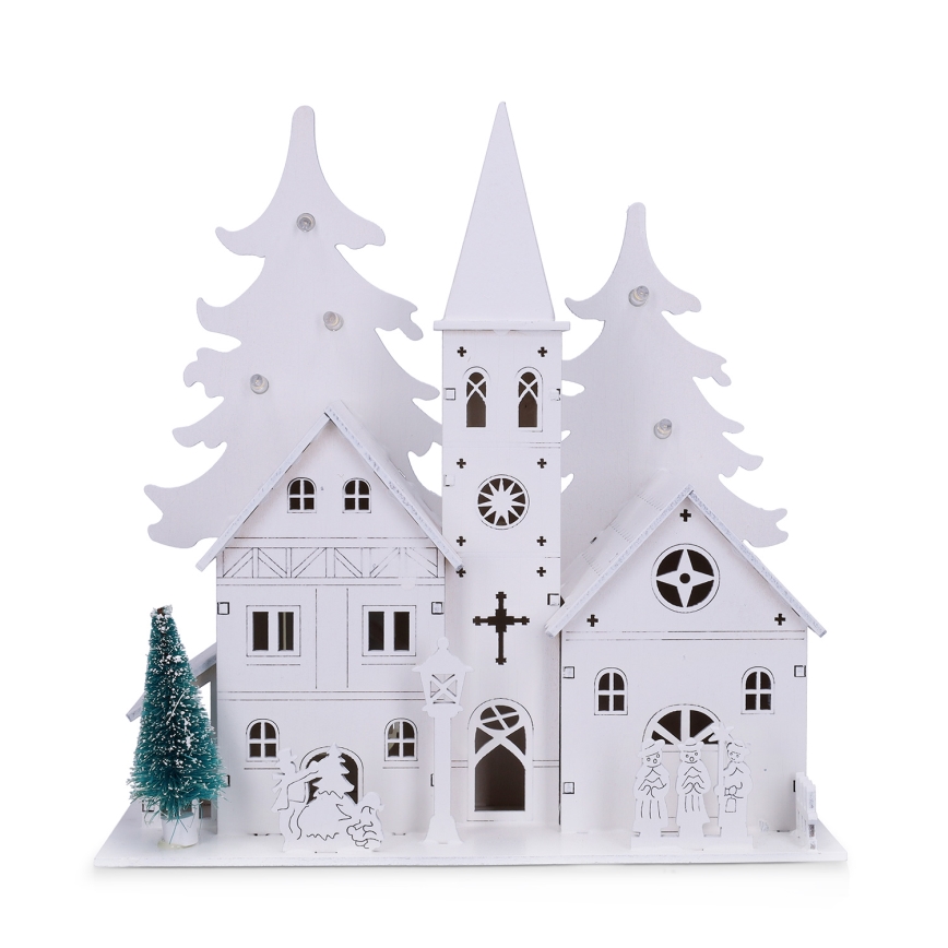 Brilagi - Χριστουγεννιάτικο LED διακοσμητικό LED/2xAA εκκλησάκι