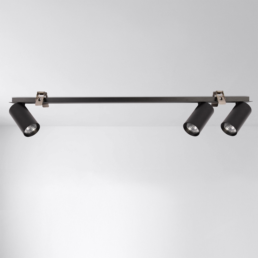 Brilagi - Χωνευτό φωτιστικό οροφής SELE 3xGU10/30W/230V μαύρο