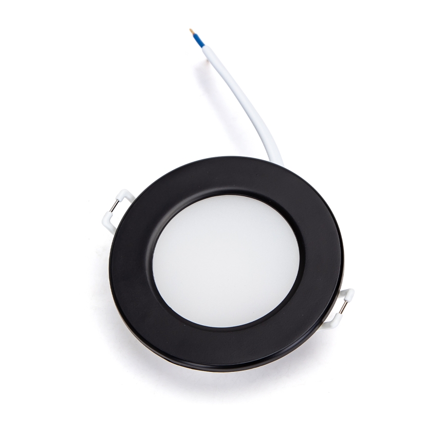 Brilagi - Χωνευτό φωτιστικό οροφής μπάνιου LED/9W/230V 3000K μαύρο IP65