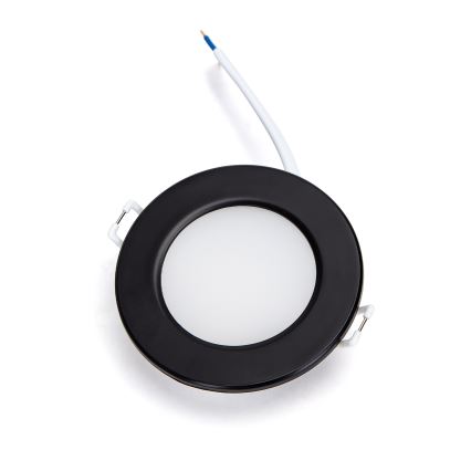 Brilagi - Χωνευτό LED φωτιστικό μπάνιου, 6W/230V, 4000K, μαύρο, IP65
